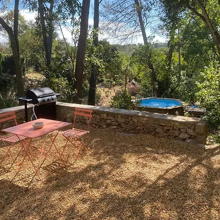 度假居 Mazet Entre Et Garrigue Avec Piscine 尼姆