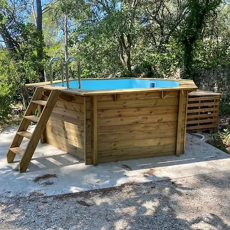 Mazet Entre Et Garrigue Avec Piscine 尼姆